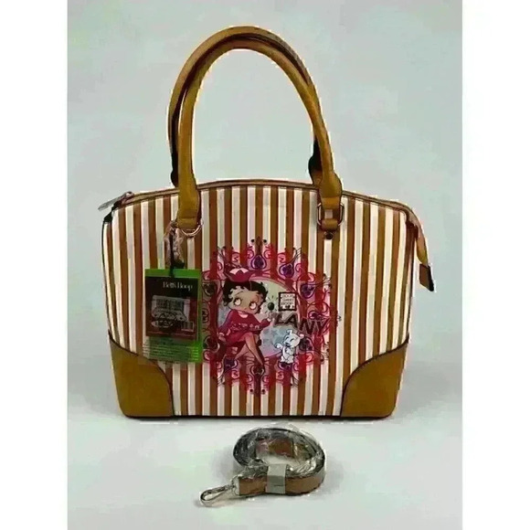 NEW! Betty Boop Women's Lany Boop Sweet Boop Vegan Shoulder Handbag - Picture 1 of 5